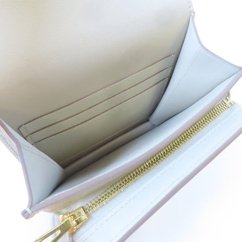 HERMES GHW 2002 Slim Pouch Evercolor Leather Beton/Grey