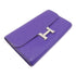 HERMES PHW Constance Long Wallet Epsom Leather Ultraviolet