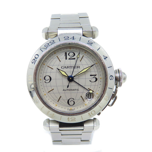 CARTIER Pasha de Cartier Automatic Watch 2377 Stainless Steel Silver Grey