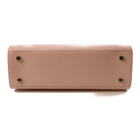 DELVAUX GHW Tempete MM 2 Way Shoulder Bag Calfskin Leather