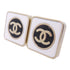 CHANEL CC Earrings Accessories ABD872 Metal Gold White Black