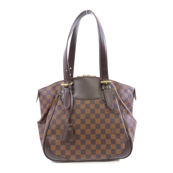 LOUIS VUITTON LV GHW Verona MM Shoulder Bag N41118 Damier Brown