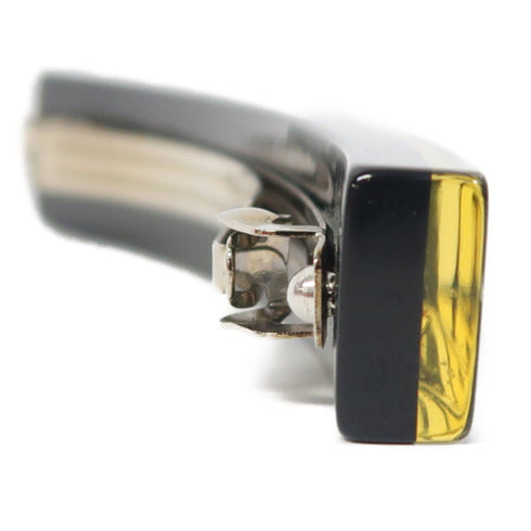 CHANEL CC Barrette 06 A Metal Black/Silver