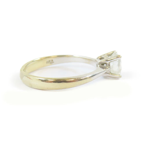 FINE JEWELRY 0.72ct Diamond Ring 18K White Gold US#5