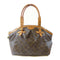 LOUIS VUITTON LV GHW Tivoli GM Shoulder Handbag M40144 Monogram Brown v2