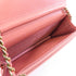 CHANEL Quilted CC GHW C19 WOC Wallet On Chain Shoulder Bag Lambskin Leather Pink
