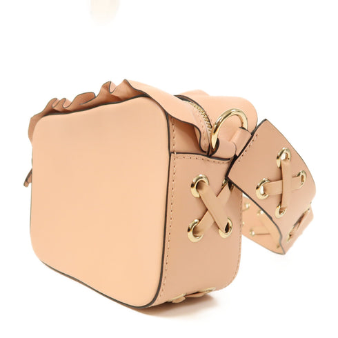 VALENTINO Shoulder Bag Crossbody Calfskin Leather Pink