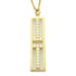 TIFFANY&CO T Two Open Vertical Bar Diamond Necklace 18K Yellow Gold