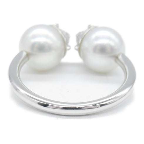 TASAKI Refined Rebellion Pearl Diamond Ring 18K White Gold US#2.75/JP#4