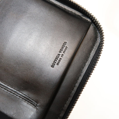 BOTTEGA VENETA BV SHW Long Wallet Calfskin Leather Black