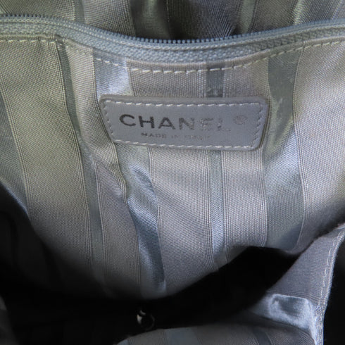 CHANEL CC SHW Disc Bon Bon Tote Bag Shoulder Bag Calfskin Leather Black