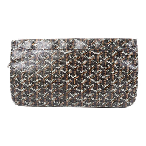 GOYARD SHW Sainte-Marie MM Clutch Bag Coated Canvas Black