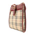 BURBERRY GHW Shoulder Bag Red/Beige/Wine Canvas