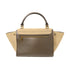 CELINE GHW Trapeze 2 Way Shoulder Bag Handbag Calfskin Leather Beige