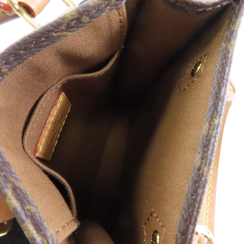 LOUIS VUITTON LV GHW Petit Sac Plat 2 Way Shoulder Bag M69442 Monogram Brown