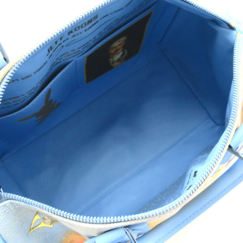 LOUIS VUITTON LV SHW Turner Speedy 30 Handbag M43306 Coated Canvas Blue
