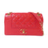CHANEL CC GHW Chain Shoulder Bag A93083 Calfskin Leather Red
