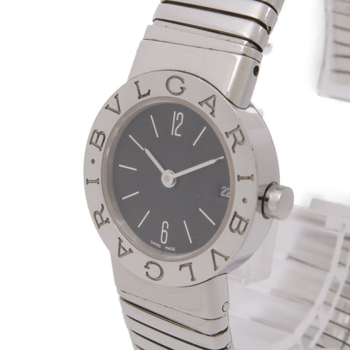 BVLGARI Tubogas BB232TS Quartz Watch BB232TS Stainless Steel Black