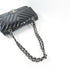 CHANEL CC SHW Classic 25 Chain Shoulder Bag Patent Leather Black