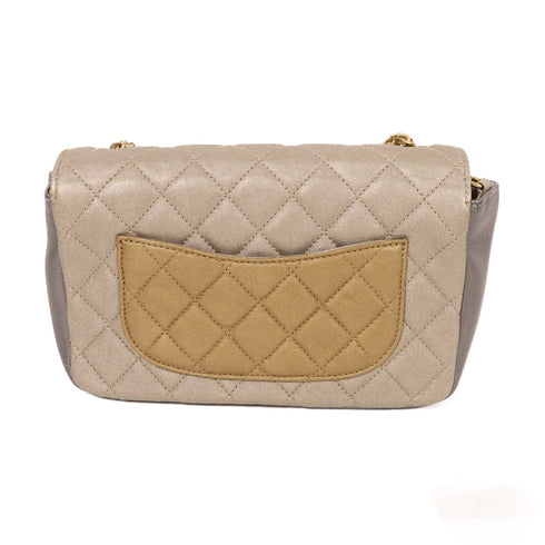 CHANEL CC 2 Way Chain Shoulder Bag Calfskin Leather