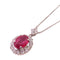 FINE JEWELRY 2.22ct Ruby 0.87ct Diamond Necklace PT850 Platinum
