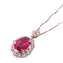 FINE JEWELRY 2.22ct Ruby 0.87ct Diamond Necklace PT850 Platinum
