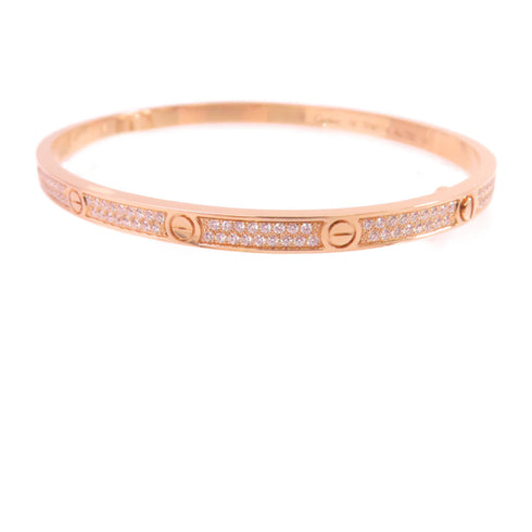 CARTIER Diamond Love Bracelet #18 N6710717 18K Rose Gold
