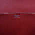 HERMES PHW Halzan 31 2 Way Shoulder Bag Taurillon Clemence Rouge Casaque Red