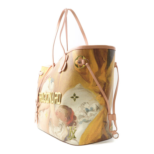 LOUIS VUITTON Fragonard Neverfull Tote Bag M43319 Masters Collection Brown Pink