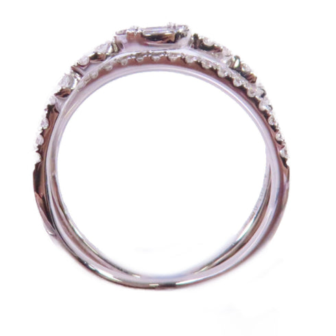 Jewelry 0.07ct/0.35ct Diamond Ring US#5.75 18K Rose Gold