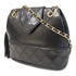 CHANEL Quilted CC GHW Vintage Chain Shoulder Bag Lambskin Leather Black