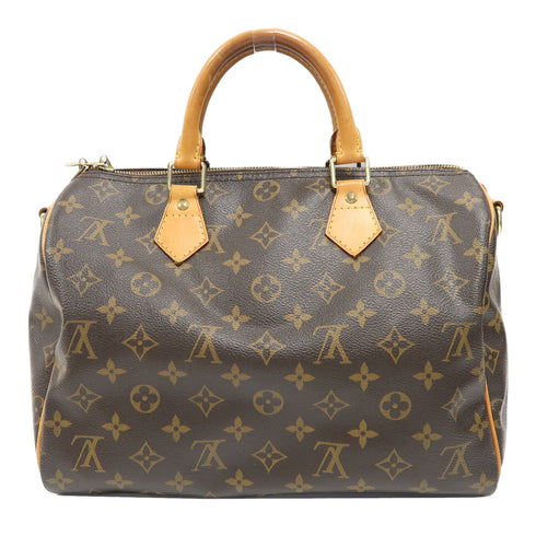 LOUIS VUITTON LV GHW Speedy Bandouliere 30 2 Way Bag M41112 Monogram Brown v1