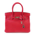 HERMES PHW Handbag Clemence Leather