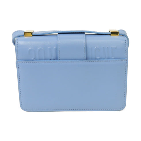 Christian Dior CD GHW Micro 30 Montaigne Shoulder Bag Calfskin Leather Blue