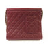 CHANEL Quilted GHW CC Chain Shoulder Bag Calfskin Leather Wine-Red