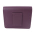 HERMES GHW Rouis Slim Wallet Evercolor Leather Stamp U Cassis Purple