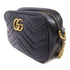 GUCCI GG GHW GG Marmont Mini Shoulder Bag Calfskin Leather 448065 Black