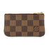 LOUIS VUITTON LV GHW Key Pouch Coin Case Purse N62658 Damier Ebene Brown