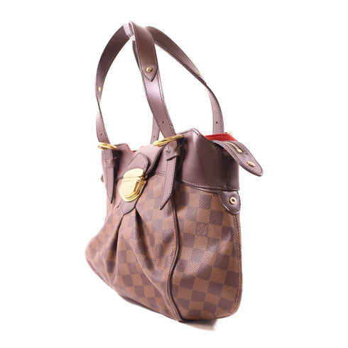 LOUIS VUITTON LV GHW Sistina PM Handbag N41542 Damier Brown