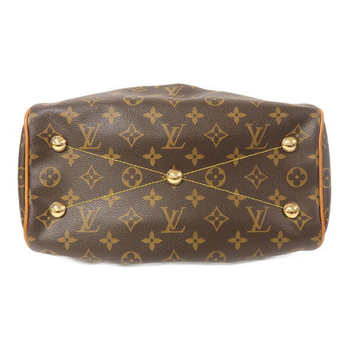 LOUIS VUITTON LV GHW Tivoli PM Hand Bag M40143 Monogram Brown