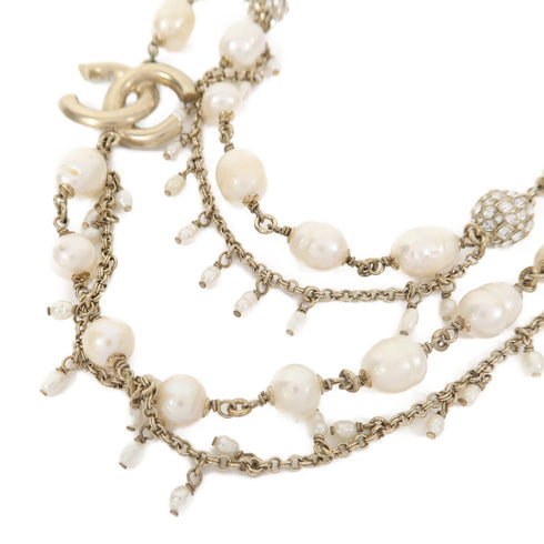 CHANEL CC Necklace Metal Gold v1