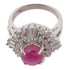 JEWELRY Ruby Diamond Ring Accessories US#4 PT900 Platinum
