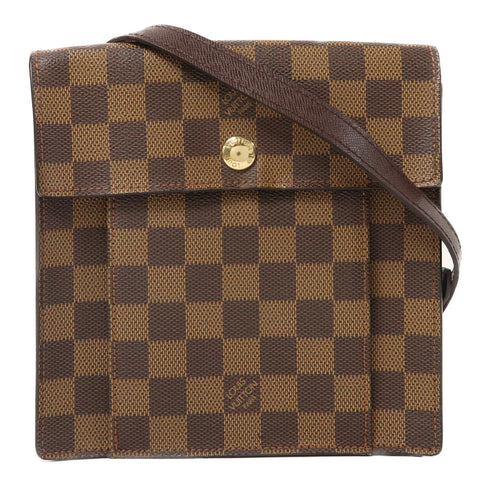 LOUIS VUITTON LV GHW Pimlico Shoulder Bag N45272 Damier Ebene Brown