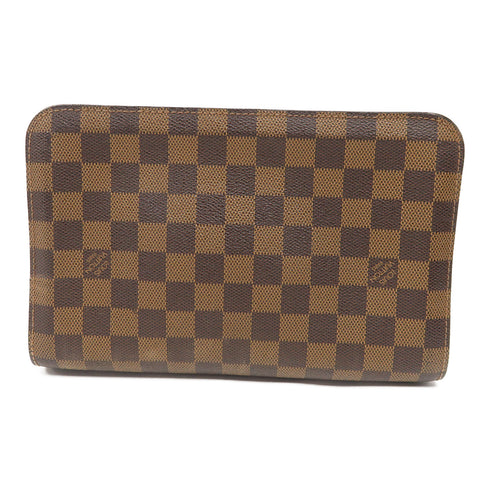 LOUIS VUITTON LV GHW Saint Louis Clutch Bag N51993 Damier Brown