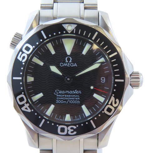 OMEGA Seamaster Automatic Movement Watch 2262.5 Stainless Steel Black #16.5cm