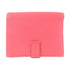 HERMES PHW Bearn Compact Bifold Wallet Chevre Leather Rose Azalee Pink