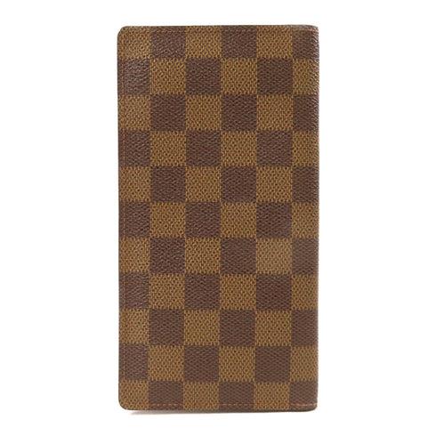 LOUIS VUITTON LV Porte Valenrs Wallet Long Wallet N61823 Damier Ebene Brown
