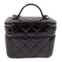 CHANEL CC GHW Vanity Case Hand Shoulder Bag Patent Leather