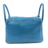 HERMES PHW Lindy 30 2way Shoulder Bag Taurillon Clemence Leather Turquoise Blue
