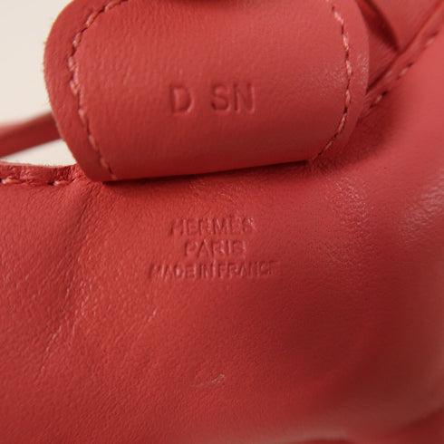 HERMES Rodeo MM Swift Leather Rose Azalee